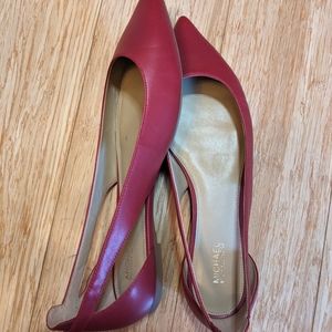 MICHAEL Michael Kors Cersie Leather Pointy Flats